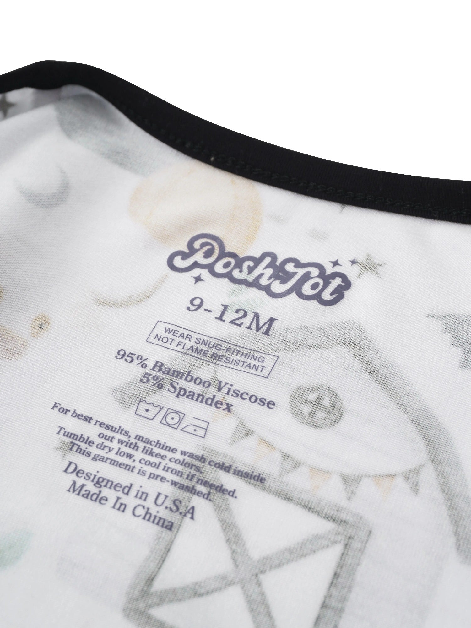 PoshTOT Halloween Farm Bamboo Baby Convertible Zippy Romper