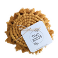 Macrame Set of 2 Coasters - Mustard