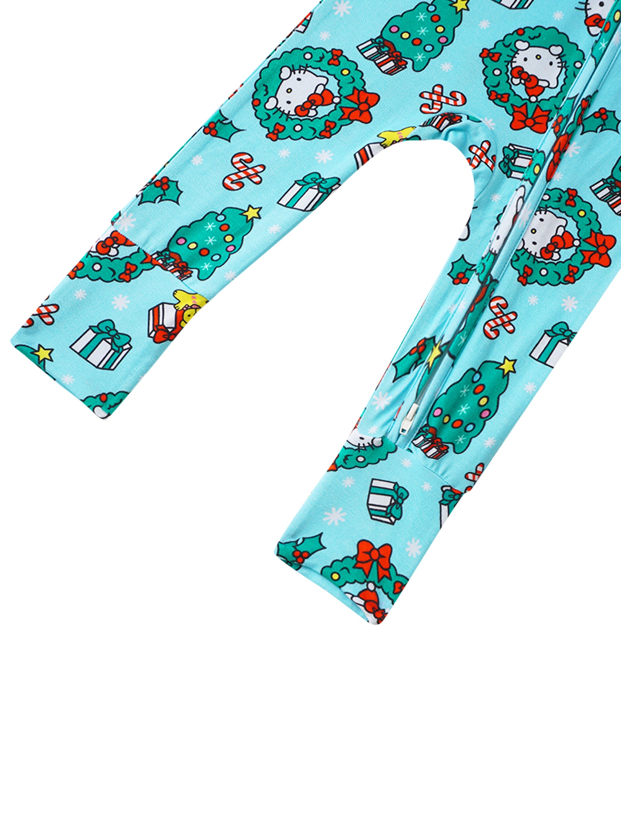 PoshTOT Sanrio Hello Kitty Wreath Bamboo Baby Convertible Zippy Romper