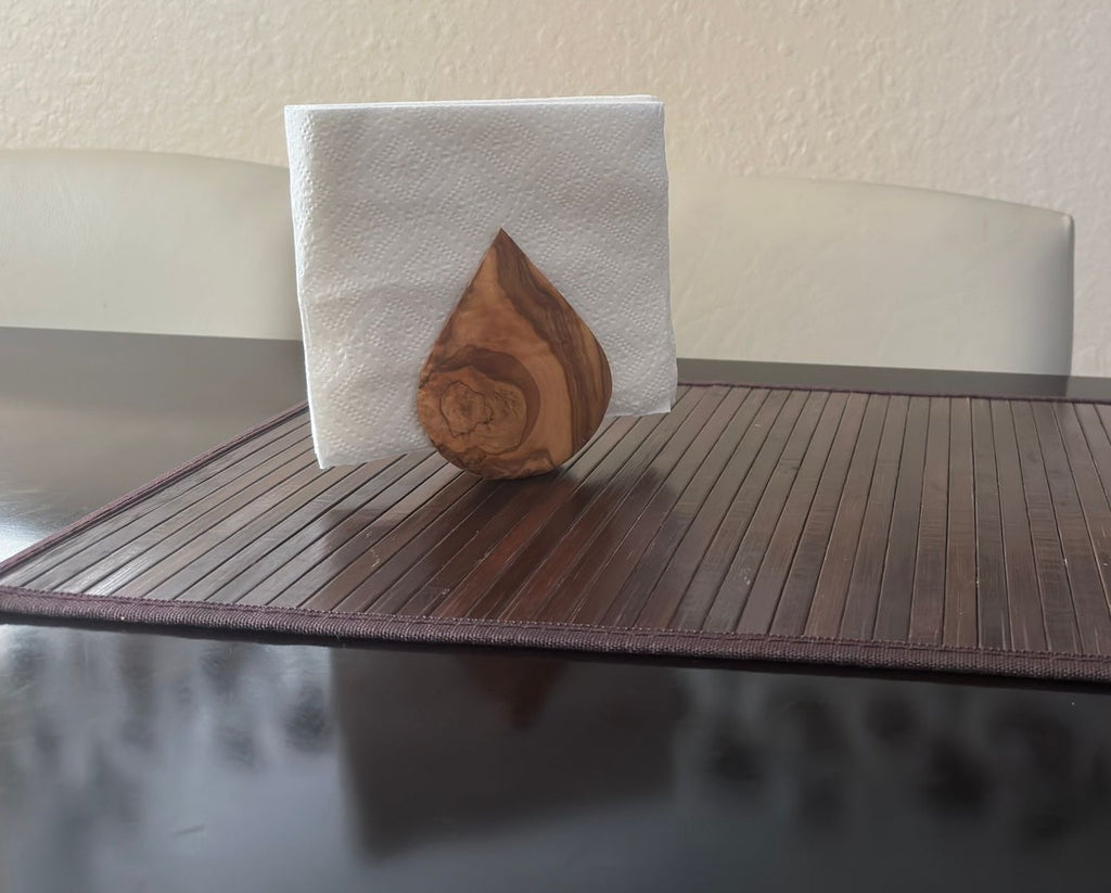 Olive Wood Napkin Holder