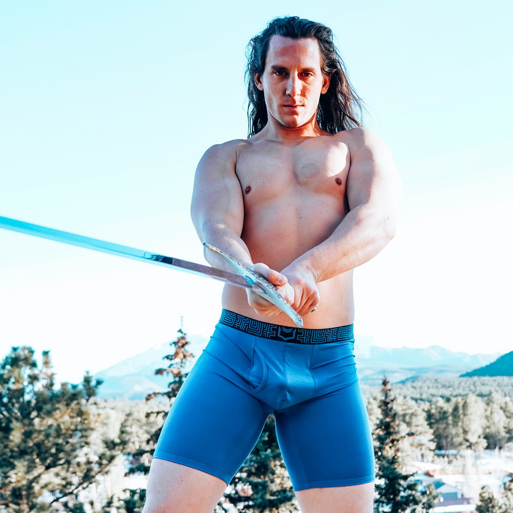 SHEATH V Colossus Men's 8" Sports Performance Boxer Brief