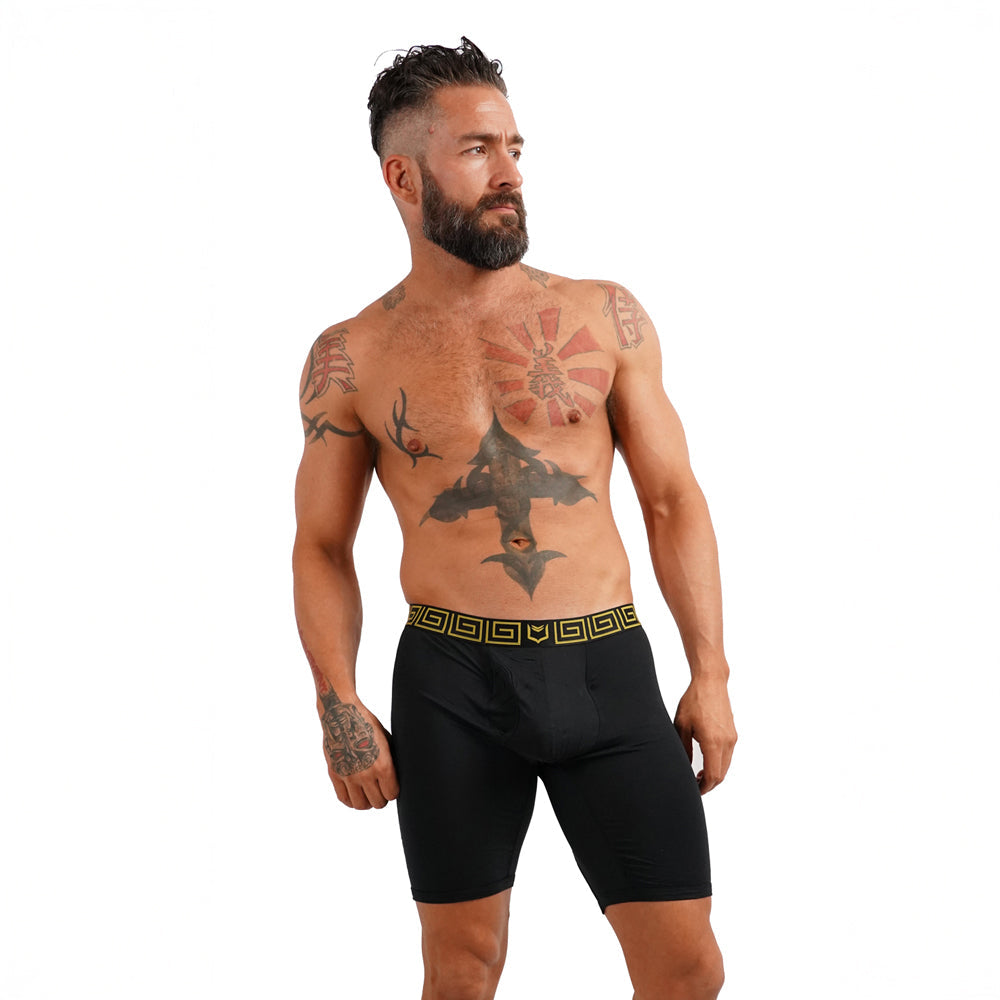 SHEATH V Men's 8" Sports Performance Boxer Brief