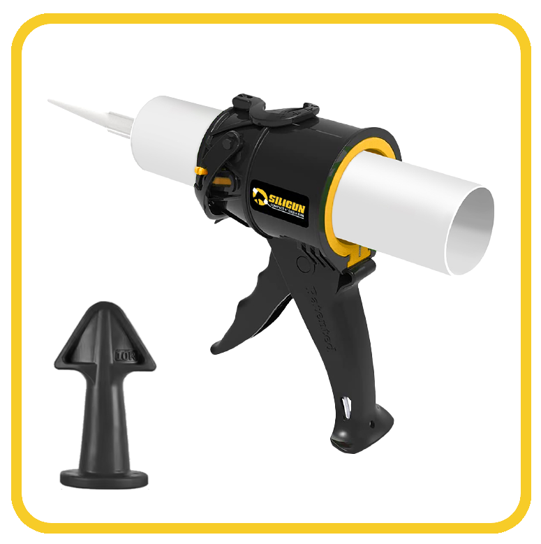 SILIGUN™ Classic Compact 4" Caulking Gun - Nozzle Kit