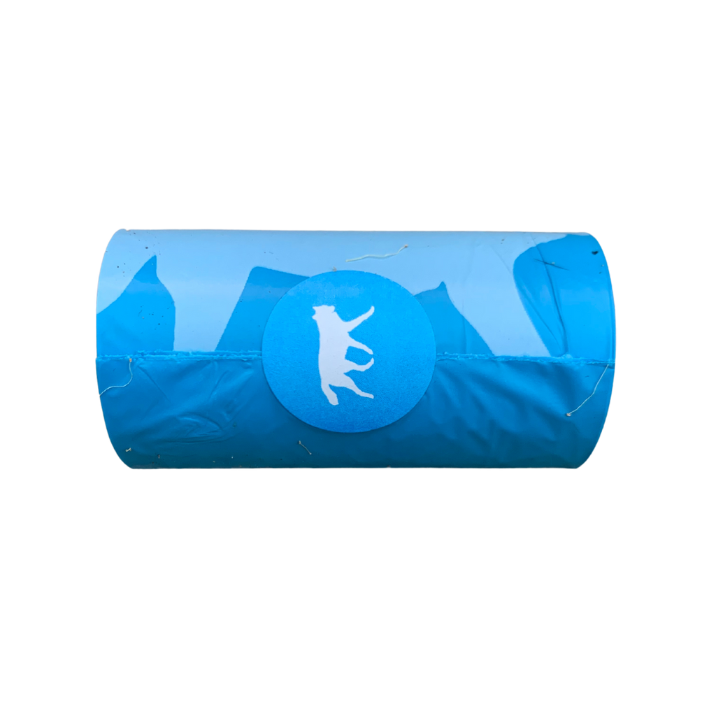 bio-based dog poop bags + bamboo dispenser